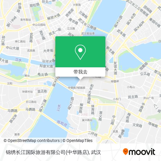 锦绣长江国际旅游有限公司(中华路店)地图