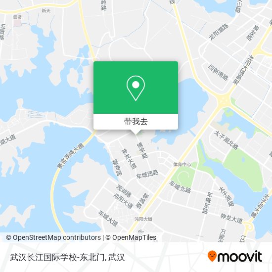 武汉长江国际学校-东北门地图