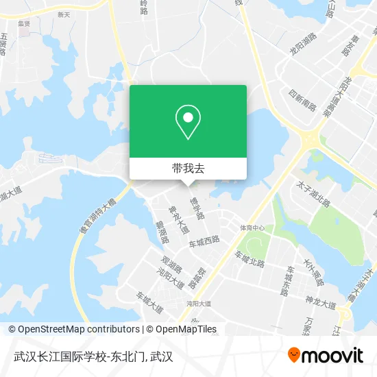 武汉长江国际学校-东北门地图