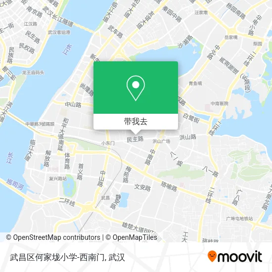武昌区何家垅小学-西南门地图