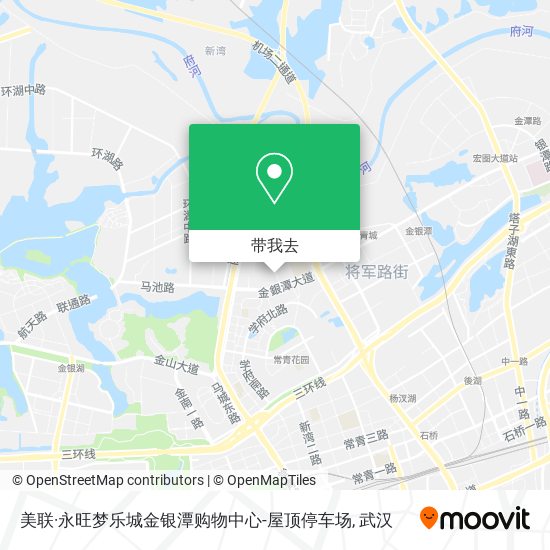 美联·永旺梦乐城金银潭购物中心-屋顶停车场地图