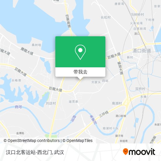 汉口北客运站-西北门地图