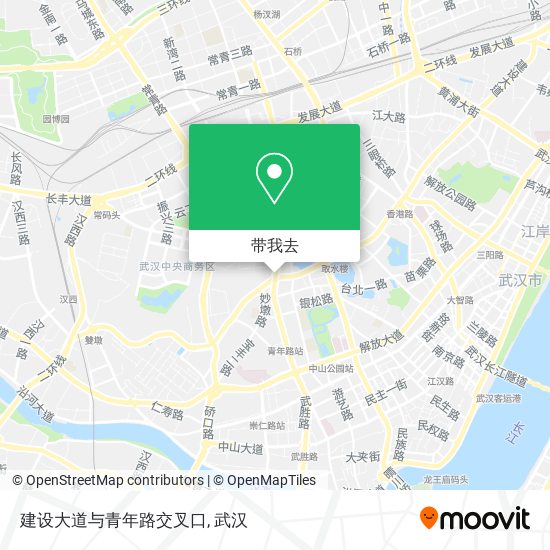 建设大道与青年路交叉口地图