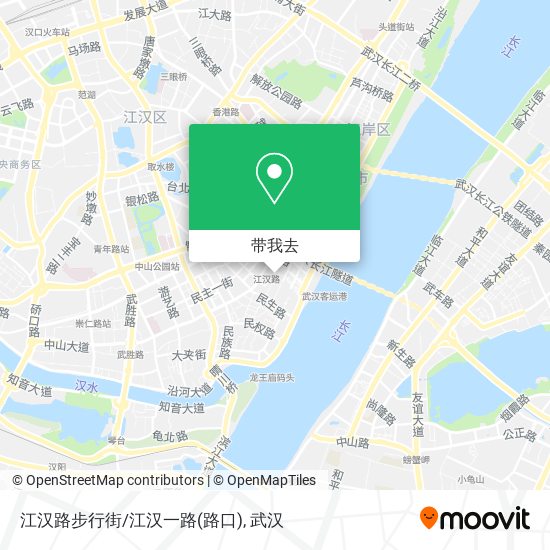 江汉路步行街/江汉一路(路口)地图