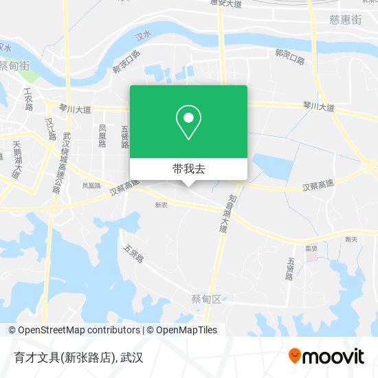 育才文具(新张路店)地图