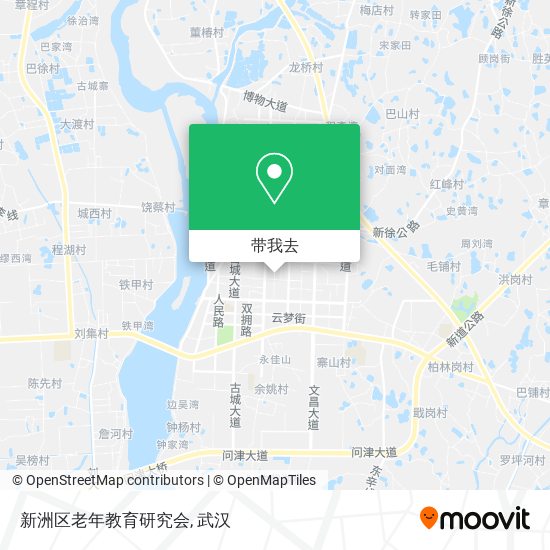 新洲区老年教育研究会地图