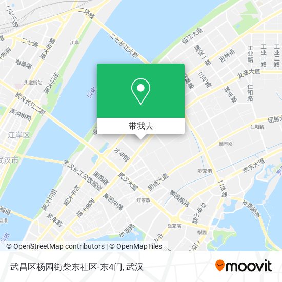 武昌区杨园街柴东社区-东4门地图