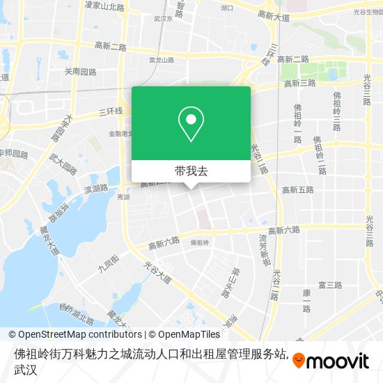 佛祖岭街万科魅力之城流动人口和出租屋管理服务站地图