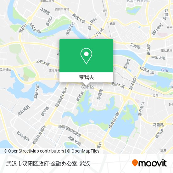 武汉市汉阳区政府-金融办公室地图