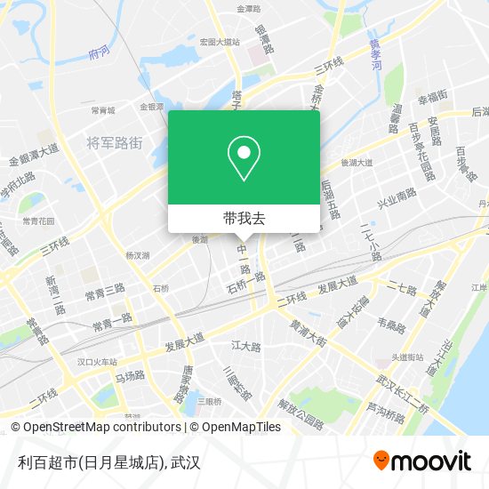 利百超市(日月星城店)地图
