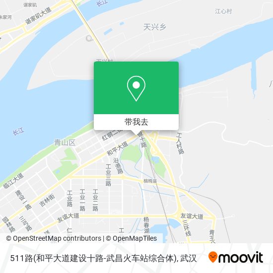 511路(和平大道建设十路-武昌火车站综合体)地图