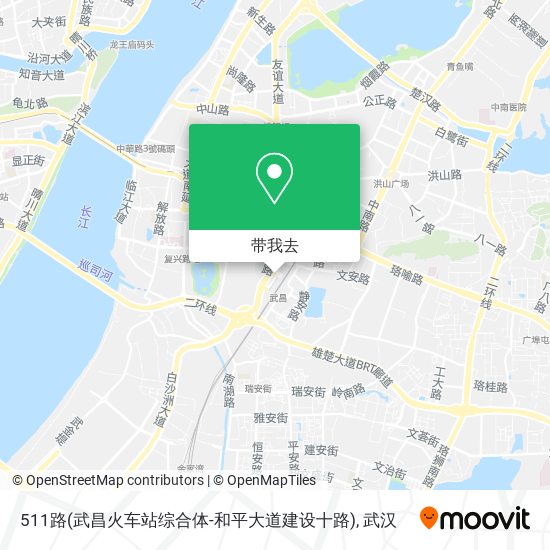 511路(武昌火车站综合体-和平大道建设十路)地图
