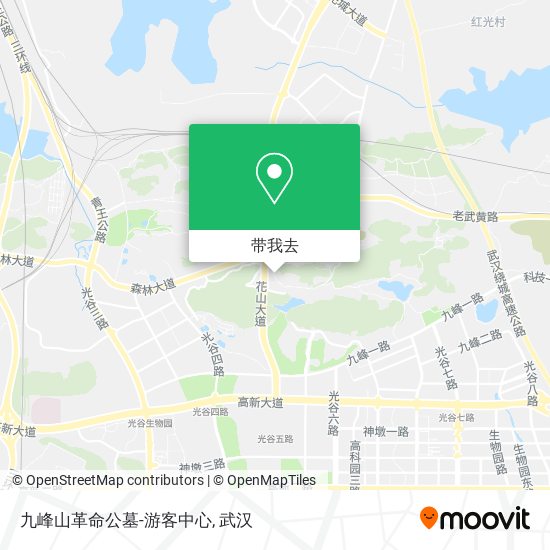 九峰山革命公墓-游客中心地图