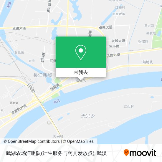 武湖农场江咀队(计生服务与药具发放点)地图
