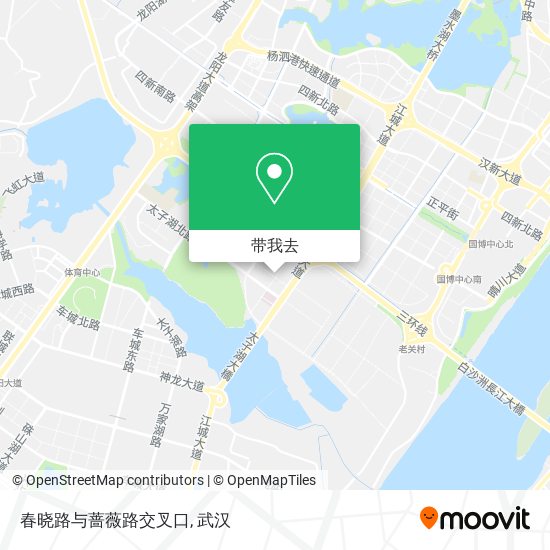 春晓路与蔷薇路交叉口地图