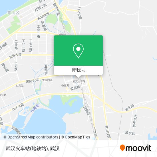 武汉火车站(地铁站)地图