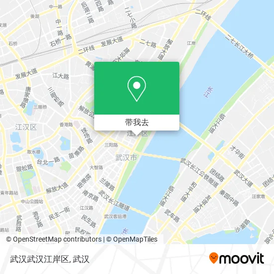 武汉武汉江岸区地图