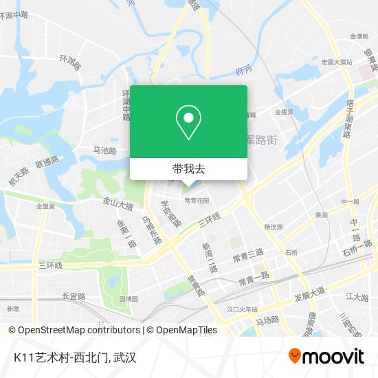 K11艺术村-西北门地图