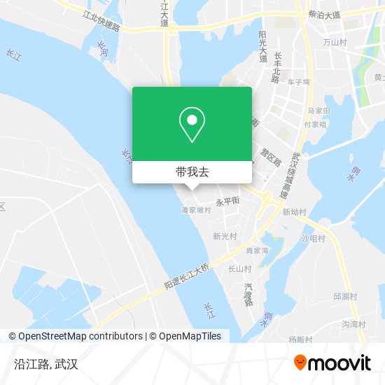 沿江路地图