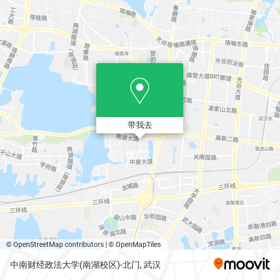 中南财经政法大学(南湖校区)-北门地图