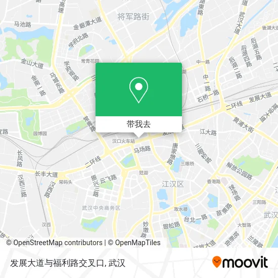 发展大道与福利路交叉口地图