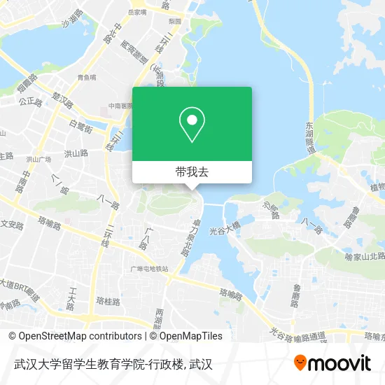 武汉大学留学生教育学院-行政楼地图