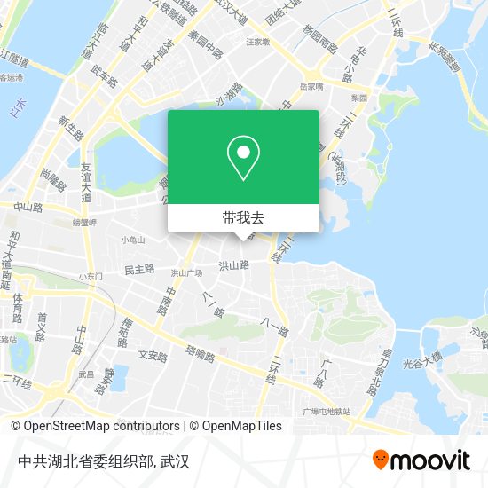 中共湖北省委组织部地图