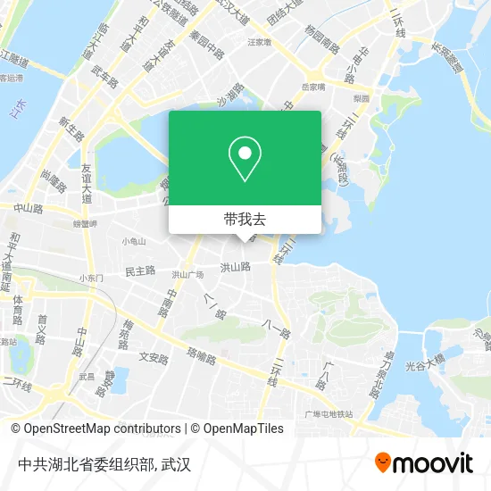 中共湖北省委组织部地图