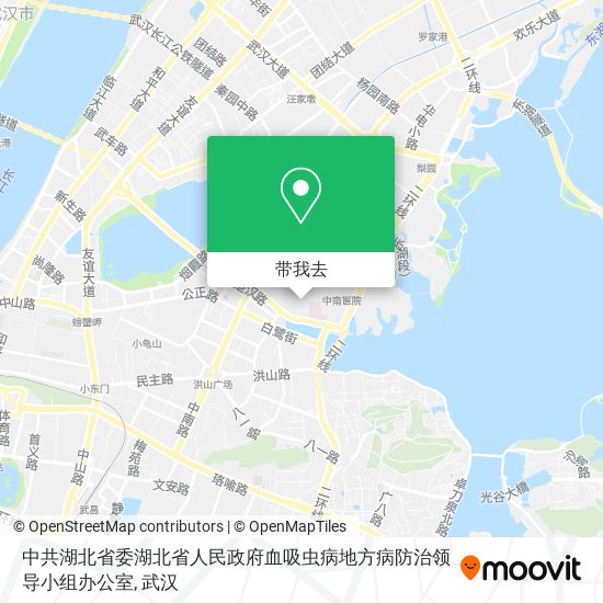 中共湖北省委湖北省人民政府血吸虫病地方病防治领导小组办公室地图