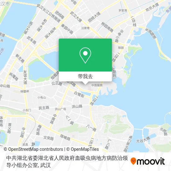 中共湖北省委湖北省人民政府血吸虫病地方病防治领导小组办公室地图
