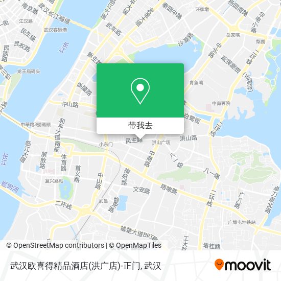 武汉欧喜得精品酒店(洪广店)-正门地图