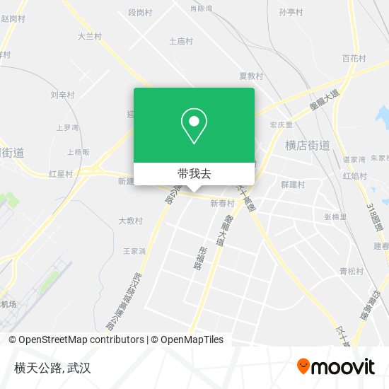 横天公路地图