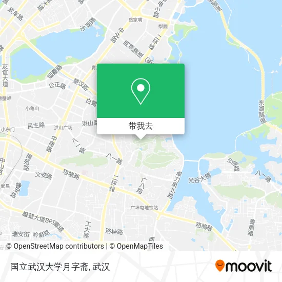 国立武汉大学月字斋地图