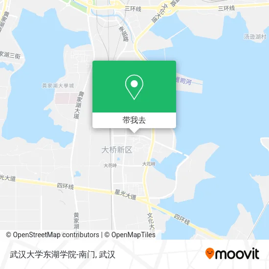 武汉大学东湖学院-南门地图
