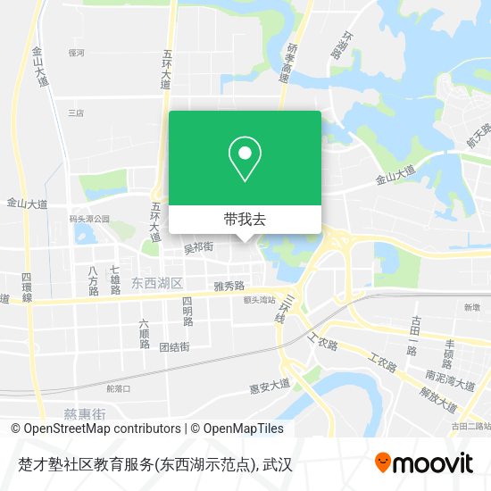 楚才塾社区教育服务(东西湖示范点)地图