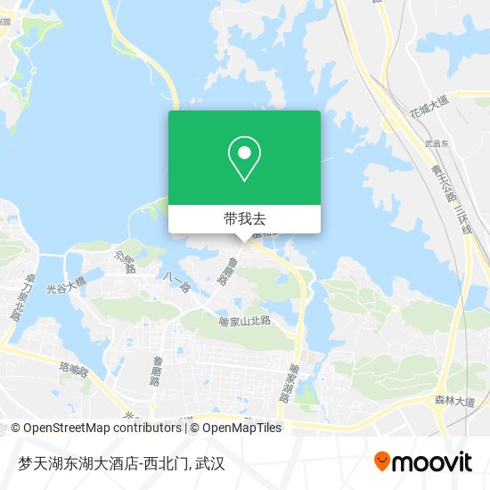 梦天湖东湖大酒店-西北门地图
