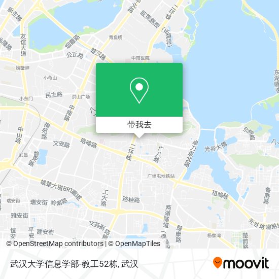 武汉大学信息学部-教工52栋地图