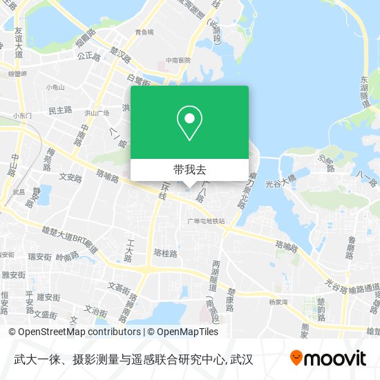 武大一徕、摄影测量与遥感联合研究中心地图