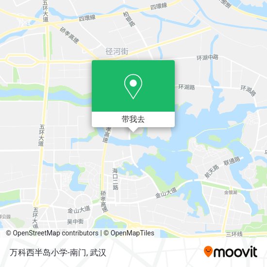 万科西半岛小学-南门地图