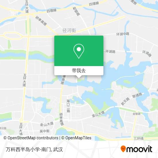 万科西半岛小学-南门地图
