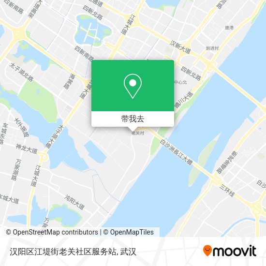 汉阳区江堤街老关社区服务站地图