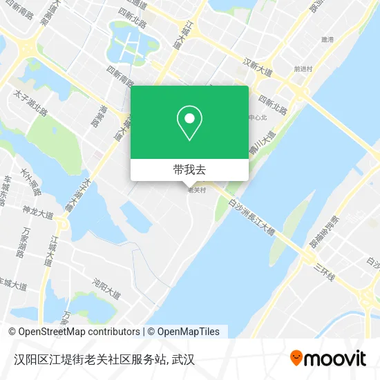 汉阳区江堤街老关社区服务站地图