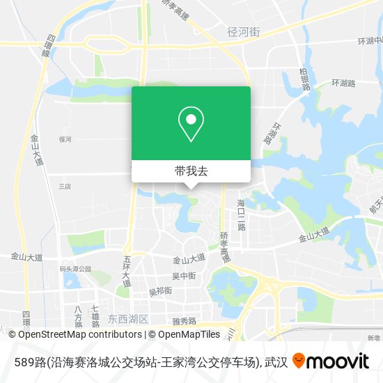 589路(沿海赛洛城公交场站-王家湾公交停车场)地图