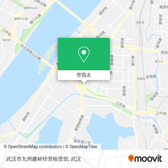 武汉市九州建材经营租赁部地图