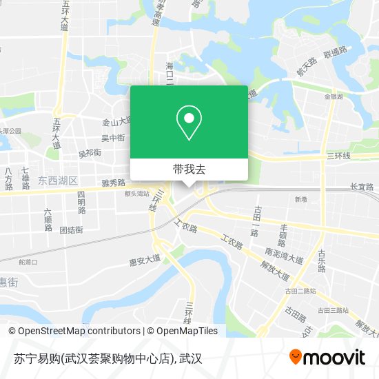 苏宁易购(武汉荟聚购物中心店)地图