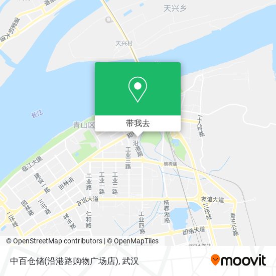 中百仓储(沿港路购物广场店)地图