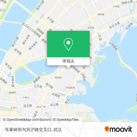 车家岭街与兴沪路交叉口地图