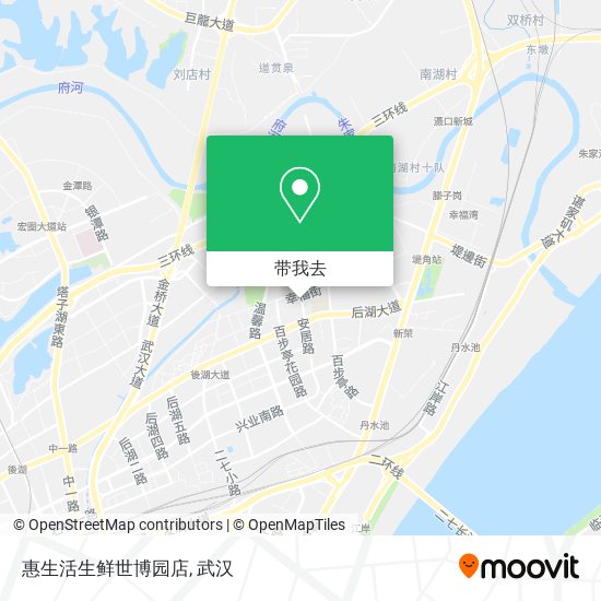 惠生活生鲜世博园店地图