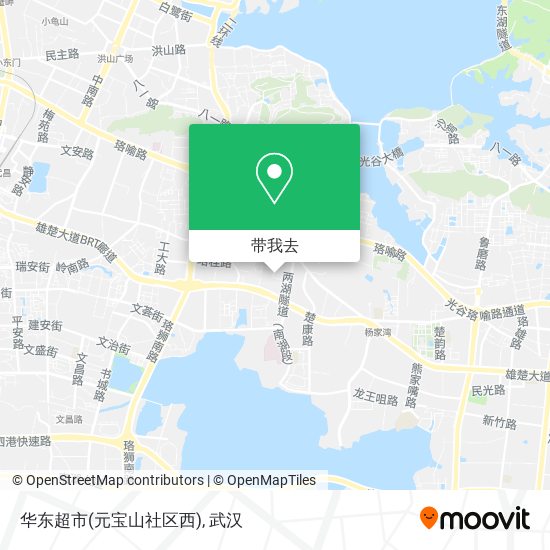 华东超市(元宝山社区西)地图