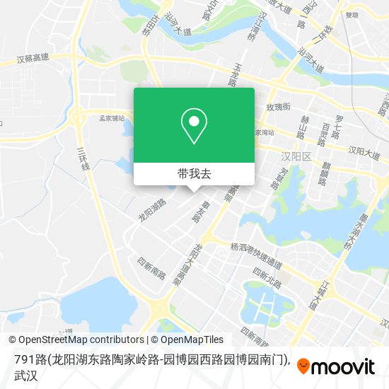 791路(龙阳湖东路陶家岭路-园博园西路园博园南门)地图